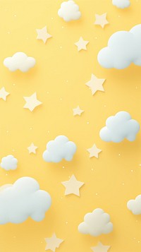 Star pattern backgrounds yellow paper. AI generated Image by rawpixel.