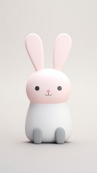 Rabbit doll mammal pink gray. AI generated Image by rawpixel.