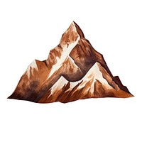 Mountain nature white background stratovolcano. AI generated Image by rawpixel.