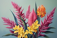 Flower painting plant art. AI generated Image by rawpixel.