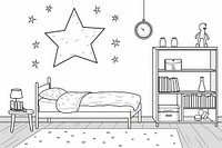 Kids room furniture bedroom line. AI generated Image by rawpixel.