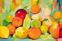Tropical fruits painting backgrounds plant. AI generated Image by rawpixel.