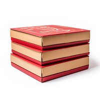 Stack pizza box publication book white background. AI generated Image by rawpixel.
