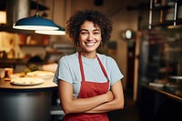 Pizza restaurant owner smile entrepreneur happiness. AI generated Image by rawpixel.