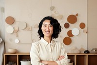 Furniter shop owner adult smile woman. AI generated Image by rawpixel.
