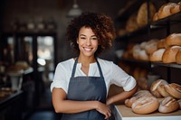 Bakery shop owner bread adult woman. AI generated Image by rawpixel.