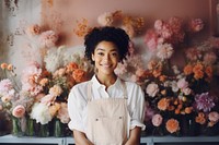 Flower shop owner entrepreneur happiness freshness. AI generated Image by rawpixel.