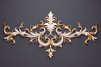 Rococo ornament frame graphics jewelry pattern. AI generated Image by rawpixel.