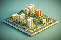 Real estate building architecture city map. AI generated Image by rawpixel.