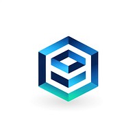 Blockchain logo blue diagram. AI generated Image by rawpixel.
