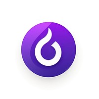 Sound logo purple white background. AI generated Image by rawpixel.