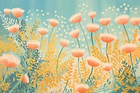 Flower background pattern backgrounds nature. AI generated Image by rawpixel.