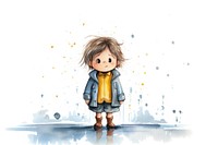 Crying in the rain child cute creativity. AI generated Image by rawpixel.