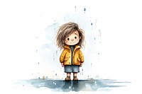 Crying in the rain cute creativity hairstyle. AI generated Image by rawpixel.