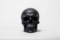 A black skull sculpture darkness spooky. AI generated Image by rawpixel.