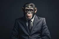 An ape wildlife portrait animal. AI generated Image by rawpixel.