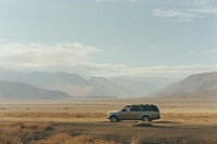 Steppes car adventure outdoors. AI generated Image by rawpixel.