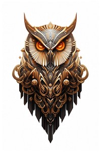Owl bird white background creativity. AI generated Image by rawpixel.