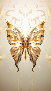 Butterfly gold art creativity. AI generated Image by rawpixel.