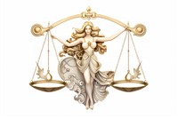 Libra white background representation cartoon. AI generated Image by rawpixel.