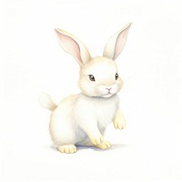 Baby rabbit animal mammal white. AI generated Image by rawpixel.