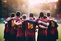 Football team teamwork sports adult. AI generated Image by rawpixel.