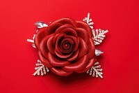 Roses brooch jewelry flower. AI generated Image by rawpixel.