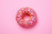 Donut sprinkles dessert shape. AI generated Image by rawpixel.