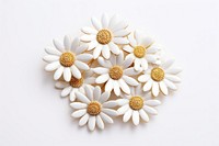 Daisy flower brooch petal. AI generated Image by rawpixel.