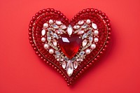 Real heart jewelry brooch shape. AI generated Image by rawpixel.