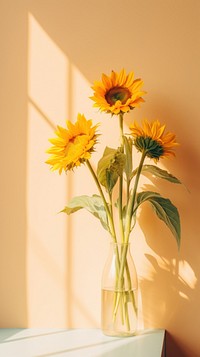 Sunflowers windowsill sunlight plant. AI generated Image by rawpixel.
