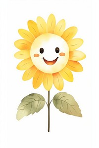 Daisy sunflower plant white background. AI generated Image by rawpixel.