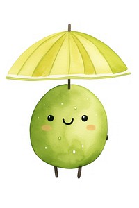 Lime white background anthropomorphic vegetable. AI generated Image by rawpixel.