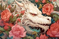 Dragon backgrounds dragon flower. 