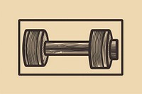 Dumbbell wood gym weightlifting. AI generated Image by rawpixel.