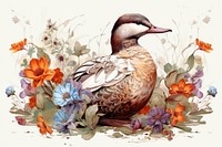 Duck duck painting animal. AI generated Image by rawpixel.