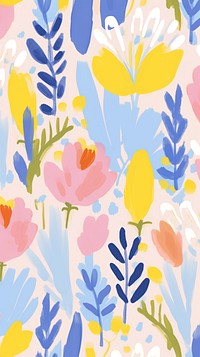 Flower pattern art abstract. AI generated Image by rawpixel.