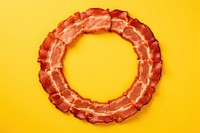 Bacon yellow meat food. AI generated Image by rawpixel.
