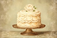 Cake dessert icing cream. AI generated Image by rawpixel.