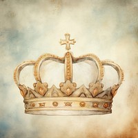 A crown painting architecture accessories. AI generated Image by rawpixel.