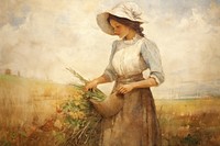 Agriculture painting art outdoors. 