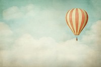 Balloon on sky textured aircraft vehicle. AI generated Image by rawpixel.