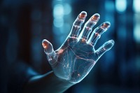 Hand futuristic technology finger. AI generated Image by rawpixel.
