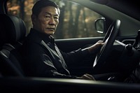 Korean man driving vehicle adult. AI generated Image by rawpixel.