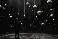 Space sphere night black. AI generated Image by rawpixel.