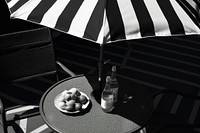 Summer furniture table black. AI generated Image by rawpixel.