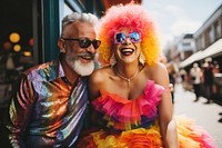 Woman and love couple laughing glasses adult. 