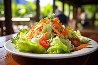 Luang prabang salad food lunch plate. AI generated Image by rawpixel.