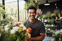 Mixed race flower gardening outdoors. AI generated Image by rawpixel.