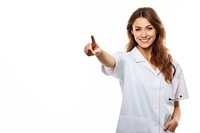 Nurse woman smiling finger adult. AI generated Image by rawpixel.